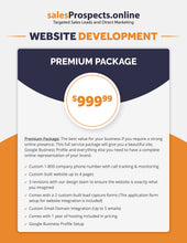 Load image into Gallery viewer, Website Development: Premium Package